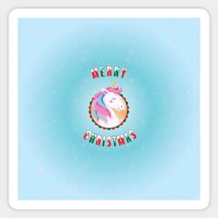 Christmas Unicorn Sticker